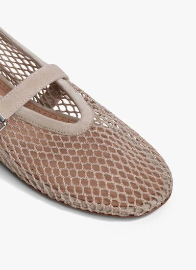 Alaïa Alaia Red Ballerina With Beige Buckle And Strap