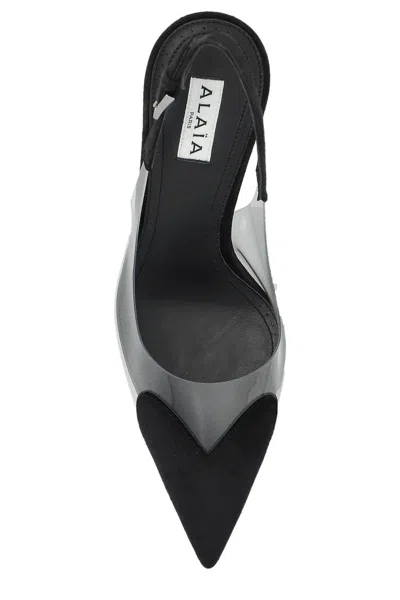 Alaïa Alaia Slingback Heel Le Coeur Lat. Black