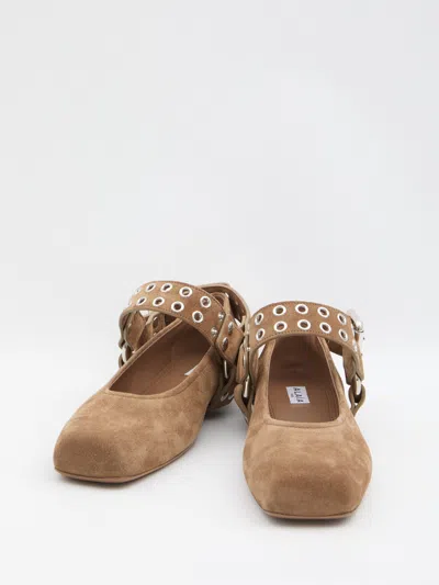 Alaïa Alaia Suede Ballet Flats