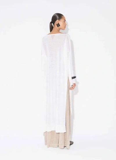 Alaïa Alaia White Caftan With Side Openings In White