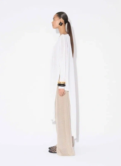 Alaïa Alaia White Caftan With Side Openings In White