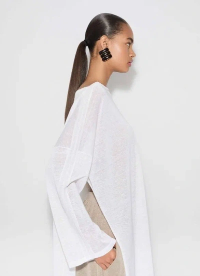Alaïa Alaia White Caftan With Side Openings In White