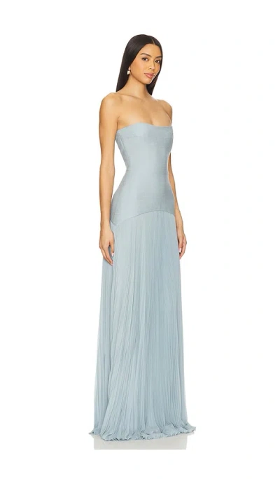 Alexis Sunniva Strapless Drop-waist Dress In Blue