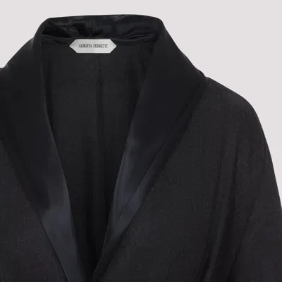 Alberta Ferretti Alberta Ferreti Virgin Wool Midi Dress In Black