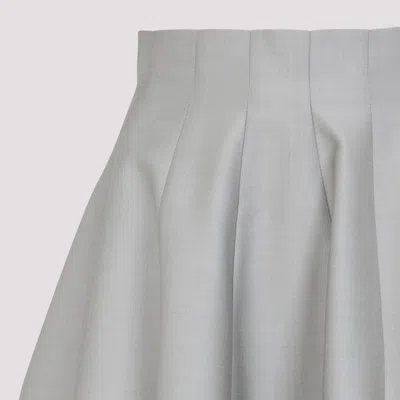 Alberta Ferretti Alberta Ferreti Virgin Wool Midi Skirt In Gray