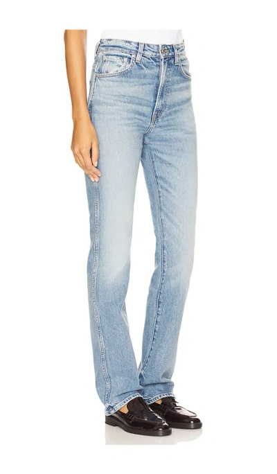 Grlfrnd Sara High Rise Slim In Blue