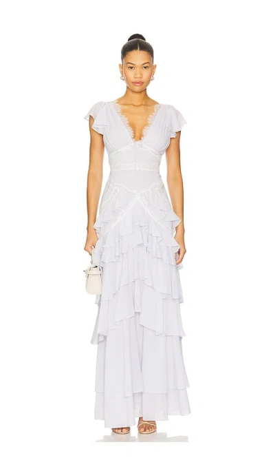 For Love & Lemons Adriana Gown In White