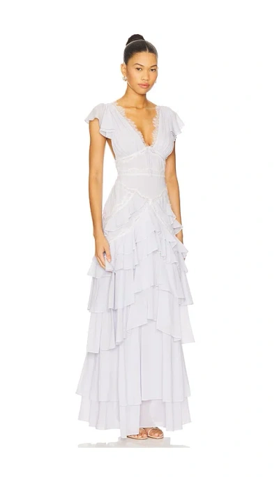 For Love & Lemons Adriana Gown In White