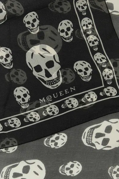 Alexander Mcqueen Printed Silk Foulard