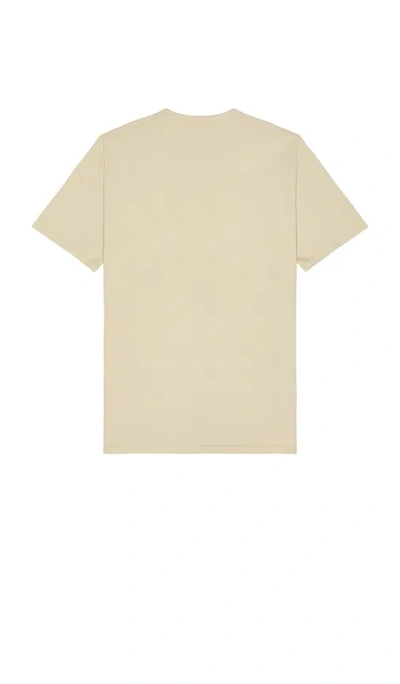 Vince Garment Dye Crew Washed Putty In Brown