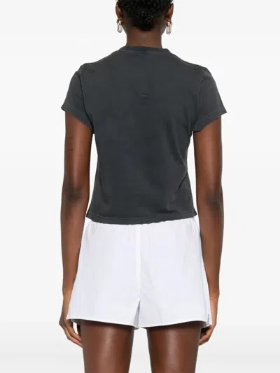 Alexander Wang T-shirt With Logo In Black