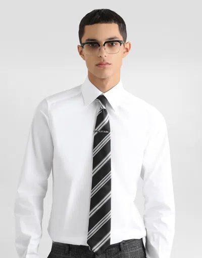 Dolce & Gabbana Cotton Poplin Button-up Shirt In White