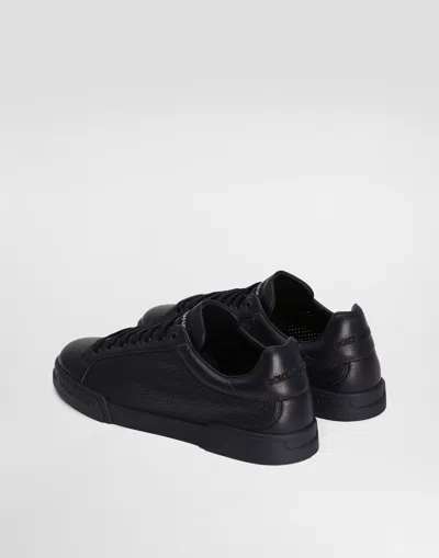 Dolce & Gabbana Portofino Light Strobel Sneakers In Calfskin