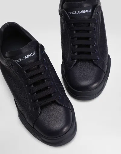 Dolce & Gabbana Portofino Light Strobel Sneakers In Calfskin