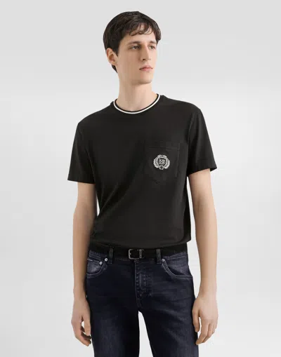 Dolce & Gabbana Pocket T-shirt In Black
