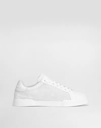 Dolce & Gabbana Portofino Light Strobel Sneakers In Calfskin