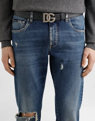 Dolce & Gabbana Alpine Calfskin Belt