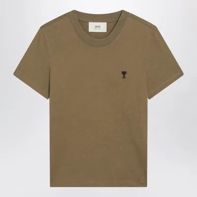 Ami Alexandre Mattiussi Ami Paris Bronze Ami De Coeur T Shirt