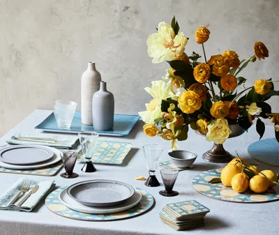 Hestialiving Table Linens Ocean Blue Uni