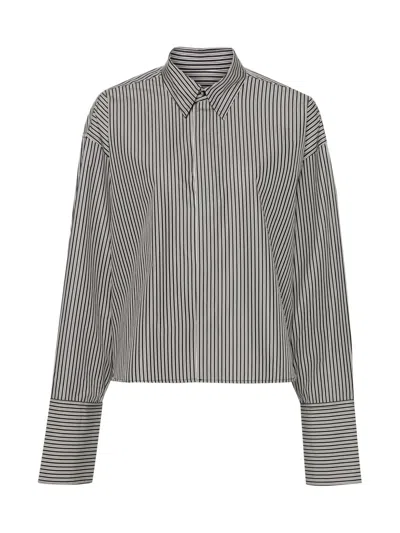 Ami Alexandre Mattiussi Ami Paris Boxy Fit Striped Shirt In Pattern