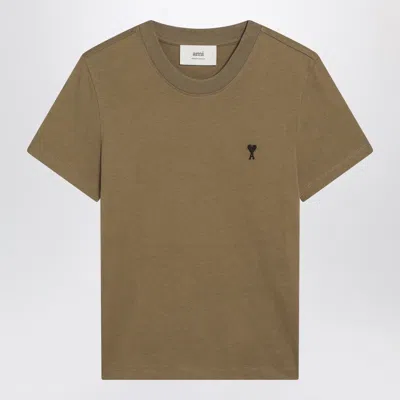 Ami Alexandre Mattiussi Ami Paris Bronze Ami De Coeur T Shirt