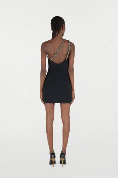 Roberto Cavalli Mini Dress With Bejeweled Neckline