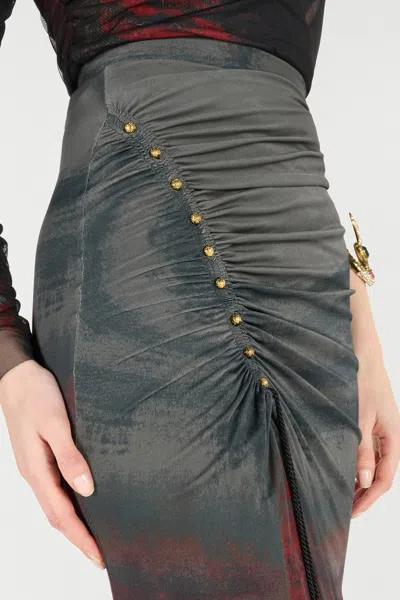 Roberto Cavalli Tassel-embellished Drawstring Skirt