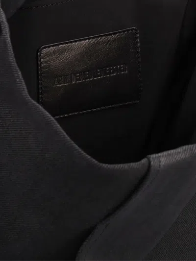 Ann Demeulemeester Maya Denim Waxed Shoulder Bag