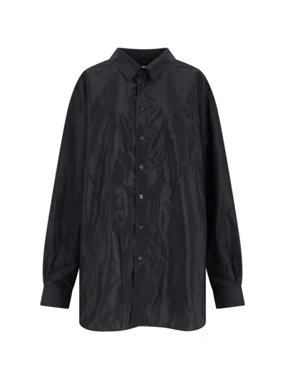 Maison Margiela Casual Shirt With Back Yoke Detail In Black