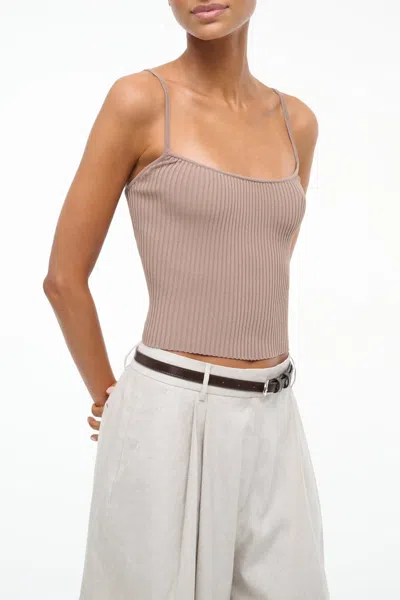 Staud Soleil Tank Top In Taupe