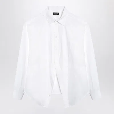 Balenciaga Poplin Shirt In White