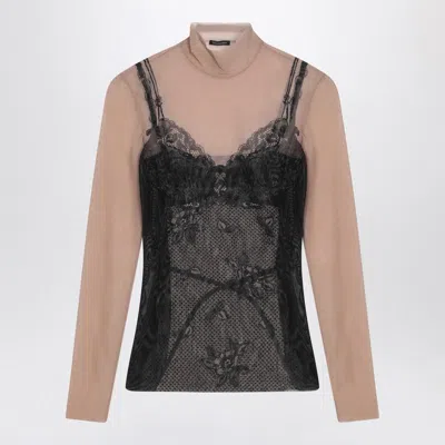 Balenciaga Trompe L Il Lingerie Top In Multi