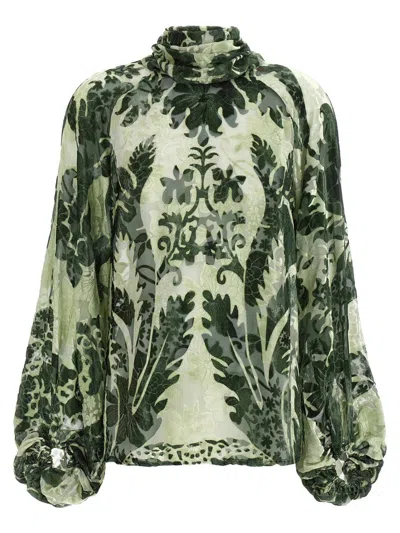 F.r.s For Restless Sleepers For Restless Sleepers Printed Silk Blouse