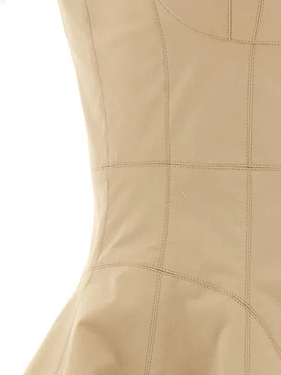 Giovanni Bedin Beige Pleated Dress