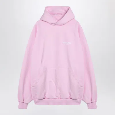 Balenciaga Hoodie Over Beverly Hills Pink In Pink