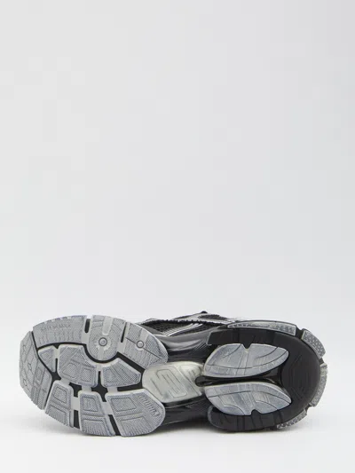 Balenciaga Mesh Runner Sneakers Embossed Size In Black