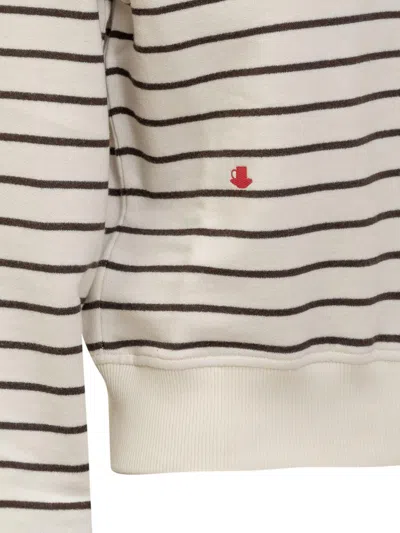 Jw Anderson White Polo Sweatshirt In Neutral
