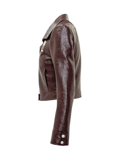 Courrèges Courreges Reedition Reedition Vinyl Jkt In Brown