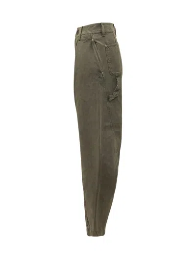 Jw Anderson Twisted-seam Trousers In Green
