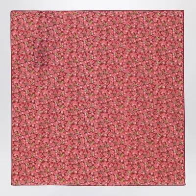 Bonpoint Fuchsia Red Liberty Print Scarf In Red