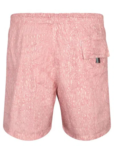 Canali Salmon Ramage Boxer Swim Shorts