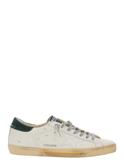 Golden Goose Super Star Leather Upper Toe And Tongue Suede Heel