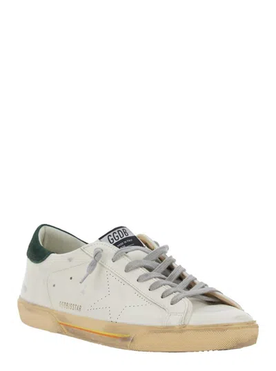 Golden Goose Super Star Leather Upper Toe And Tongue Suede Heel