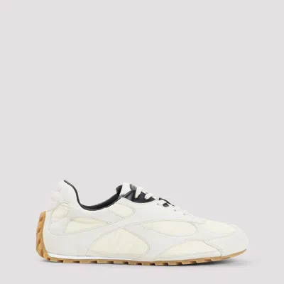 Bottega Veneta Sea Salt Suede And Nylon Orbit Flash Sneakers In Multi