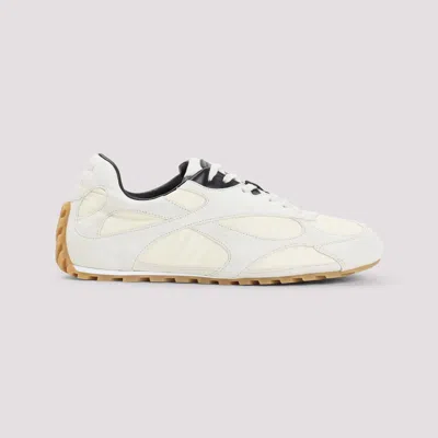 Bottega Veneta Sea Salt Suede And Nylon Orbit Flash Sneakers In Multi