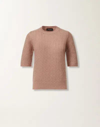 Fabiana Filippi Platinum Mohair Sweater In Pink