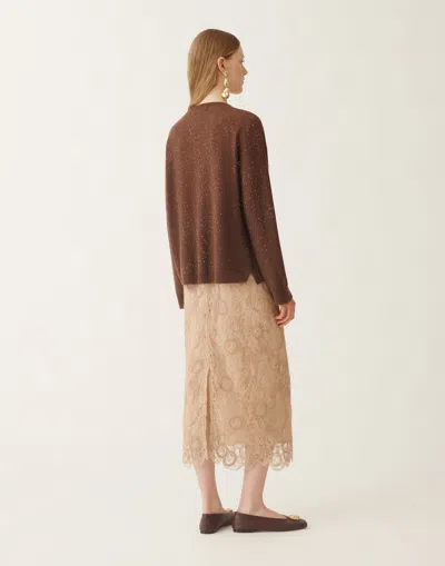 Fabiana Filippi Wool Sweater With Sequins