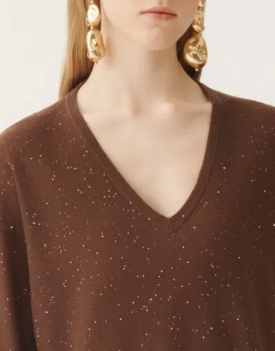 Fabiana Filippi Wool Sweater With Sequins
