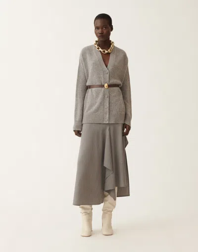 Fabiana Filippi Cashmere And Silk Sweater In Gray
