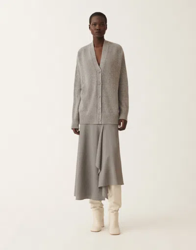 Fabiana Filippi Cashmere And Silk Sweater In Gray